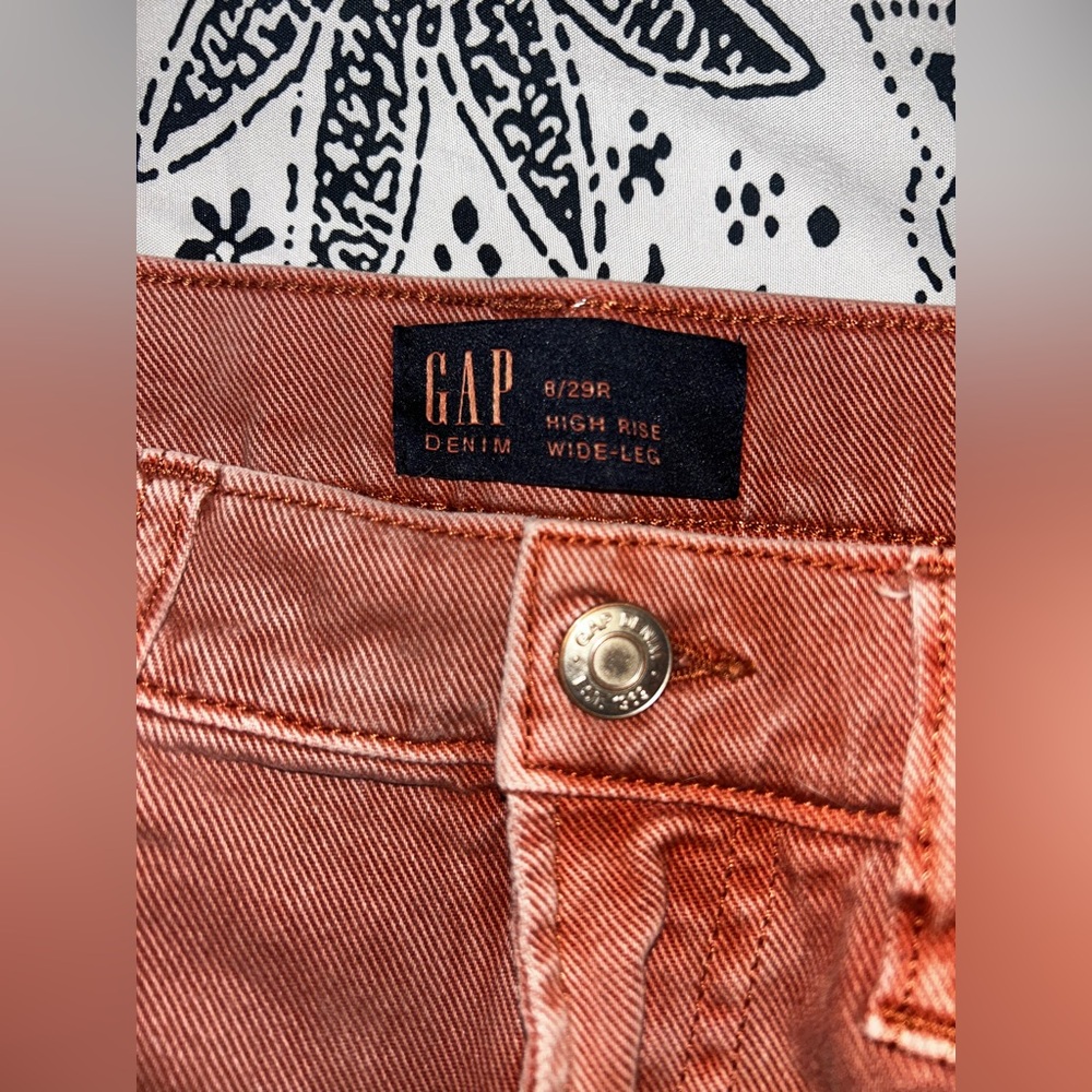 Gap high rise copper jeans